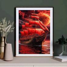 1pc DIY 5D Diamond Painting Kit, Suitable For Adults And Beginners, Craft Supplies, Applicable For Living Room, Bedroom, Office, Wall Decor Art - round diamond - View 5