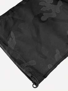 Hidkat Men's Camouflage Cargo Pants, Multi-Pocket Loose Fit Straight Leg Outdoor Hiking Casual Long Pants - Black - View 6