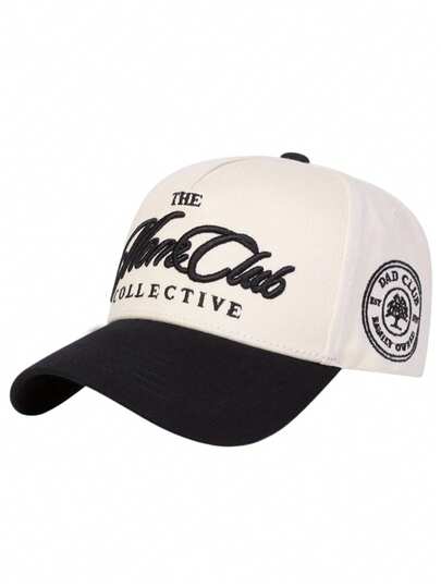 1pc Men's The Mare Club Collective Trucker Hat Personalized Letter Embroidery Baseball Cap Street Fashion Five-Panel Hat Outdoor Sun Protection Casual