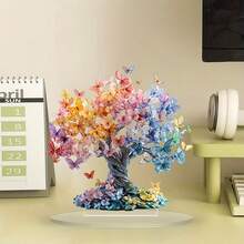 Cross-Border Valentine's Day Butterfly Lucky Tree Tree Of Life 2D Acrylic Desktop Decoration Gift - 1PC - View 2