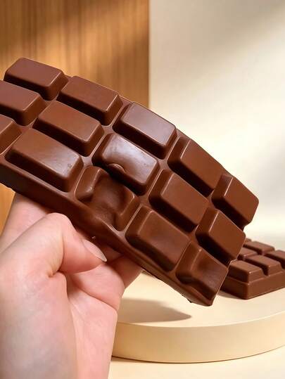 Tachimi 1pc Slow Rebound Chocolate Scented Squeeze Toy - Realistic Food Sensory Stress Relief Toy, Suitable For Kids, Cute Chocolate Collectible,Squishy's Squeezable Chocolate / Crunchy Butter Squishy /Crunchy Butter / Sqishies Children's Squeeze Toy