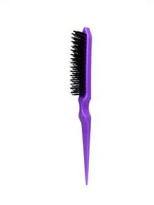 3/1pc ABS Plastic Hair Brush Set, Includes Edge Control Brush, Teasing Brush, Plastic Comb, Nylon Brush, 3-Row Professional Salon Hair Brush, Home Hair Brush, Suitable For All Seasons, Holiday Essential, Summer Essential, Multiple Colors Available - Multicolor - View 10