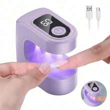 Portable Mini Nail Drying Lamp, USB Rechargeable Nail Gel Curing Lamp, Used For Gel Polishing And Nail Art, Suitable For Home DIY Nail Products, Female Gifts, Nails, Nail Technology Products, Nail UV Lamp, Nail Lamp - Mini Nail Lamp - 查看 12