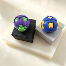 Smooth Rotating Press Ball, Colorful Mini Pocket Finger Toy, Portable Stress & Anxiety Relief Fidget Toy, Novelty Daily Relax Gift - Multicolor - View 8