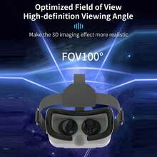 適用於 iPhone 或 Android 的 VR 眼鏡,虛擬實境 3D 眼鏡,相容 4.7-7 吋手機,可玩手機遊戲與觀看電影 - 查看 5