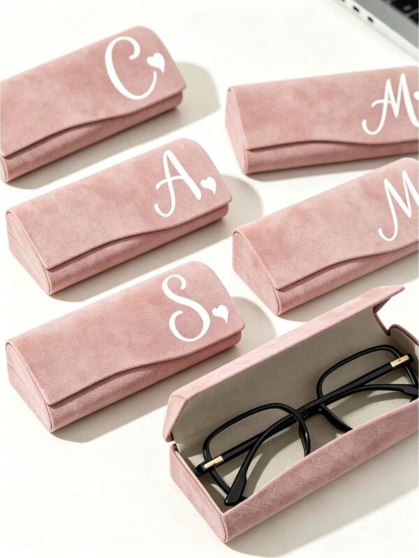 Vigour Summer Heart Letter Print Minimalist Anti-Pressure Eyeglass Case, Easy-To-Use Anti-Pressure Eyeglass Case, Fashion Glasses Storage Box, Fashion Print Eyeglass Case, Women's Magnetic Eyeglass Case, Women's Storage Box, Reading Glasses Storage Box, Magnetic Storage Box, Magnetic Closure, Lightweight And Portable, Scratch-Resistant Lining, Compact Minimalist Eyeglass Case (Suitable For Office And Other Occasions) Suitable For Reading Glasses And Fashion Eyeglasses, Ideal Gift For Teachers, Friends And Loved Ones