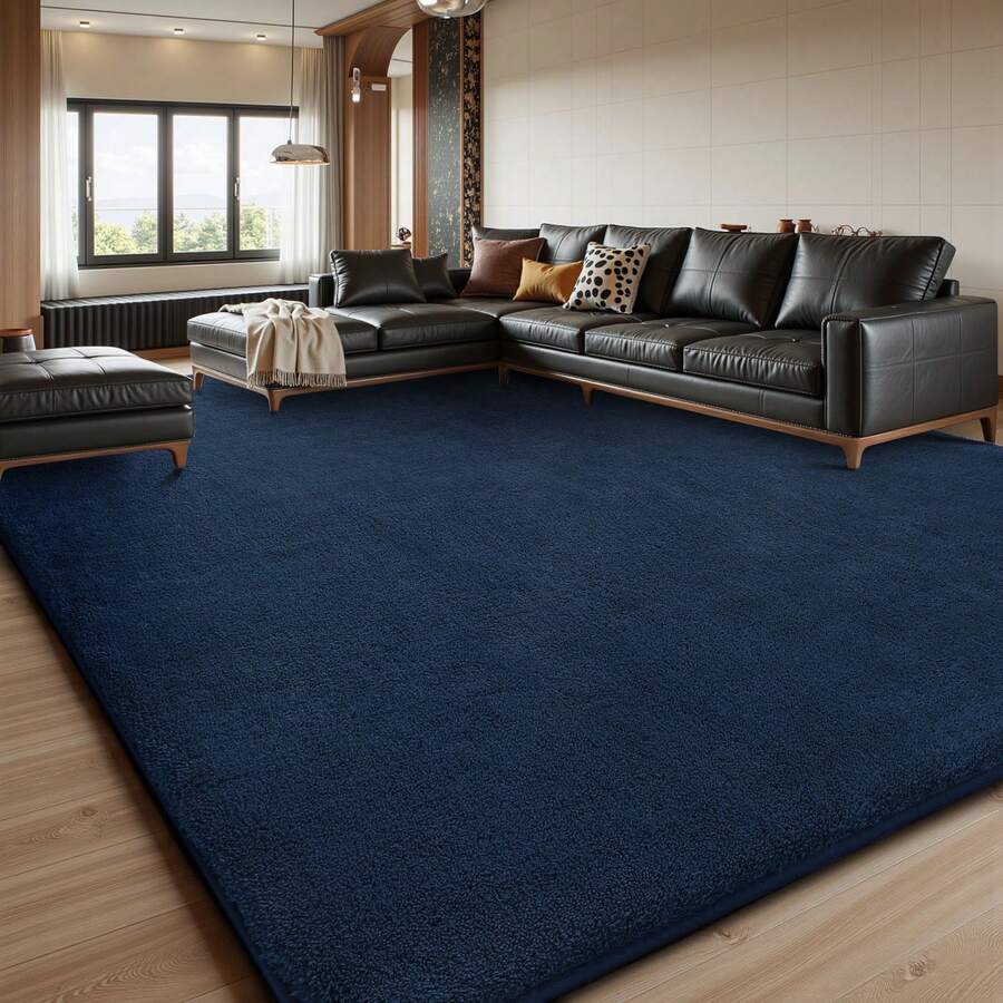 EDIMENS Rugs Living Room Large 160x230, Grey Rug For Bedroom Washable Area Rugs Anti Slip Fluffy Rug Shaggy Cream Carpets Extra Large Rugs For Living Room, Home Decor