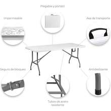 Folding Tables - White - View 5
