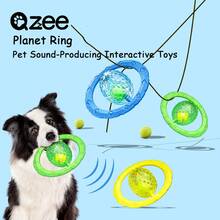 1pc Planet-Shaped Interactive Pull Ring Dog Toy, Middle Planet Can Rotate 360 Degrees, Press To Make Sound, Easy To Wash, And Material, Suitable For Medium And Large Dog Breeds, Interactive Tug Toy, Can Be Used Indoors And Outdoors, Dog Squeaky Toy, Pet Squeaky Toy - Multicolor - View 13