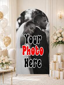 1pc Elastic Banner Arch Backdrop, Personalized Custom Multi-Size Arch Decor, Suitable For Dome Background Frame Custom Arch Backdrop Set, Create Festive Atmosphere, Multiple Sizes Available, Perfect For Birthday And Theme Parties - Multicolor - View 2