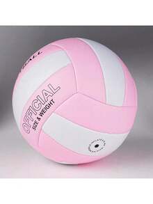 #5 Volleyball, PVC Material, Suitable For Indoor/Outdoor Use Or Backyard, Training And Competition. Features Durable Butyl Rubber Bladder And Machine Stitched. - Multicolor - View 5