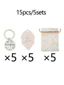 15pcs/1pc "You Are Amazing" Round Keychain Gift Set – Suitable For Wedding Favors, Birthday Parties, Themed Parties, Bachelor/Bachelorette Parties, Housewarming Parties, Vintage-Style Events, Bridal Showers, And More. - One Size Fits All - View 9