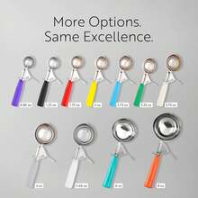 Met Lux 4.66 Ounce Portion Scoop 1 Trigger Release Cookie Scoop - With White Handle Stainless Steel Disher For Portion Control Scoop - Color - View 5