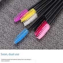 50/100pcs Eyelash Brush Spoolies, Random Color Mascara Wands For Eyelash Extensions, Eyebrow Shaping, Lash Lifting & Makeup Use - Multicolor - View 5