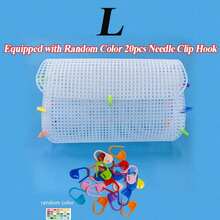 Plastic Woven Mesh Set, Suitable For DIY Handmade Woven Bags, Crochet Bags And Other Woven Materials, Includes Plastic Mesh Hooks - Variant - View 12