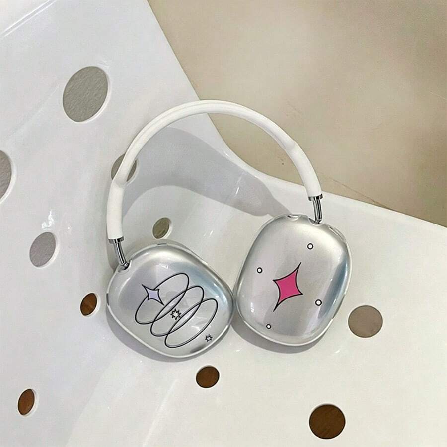 1 Pasang Ikat Kepala Gaya Korea Kartun Max TPU untuk Earphone Bluetooth Casing Pelindung Lembut Transparan - MultiWarna - View 1