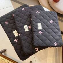 1件芭蕾風蝴蝶結刺繡筆電保護套，適用 10/11 吋、13/14 吋、15/15.6 吋筆記型電腦 - 彩色 - 查看 3