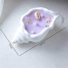 海洋主題香氛蠟燭 石膏碗大豆蠟燭 家居裝飾與放鬆芳香療法 - 多色 - 查看 11