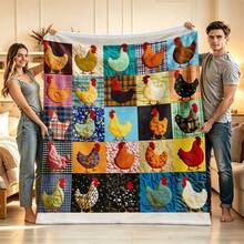 1PC Flannel Cooling Summer Blanket, Throw Blanket,Soft Multi-Use Bed Blanket, Foldable Lightweight Blanket For Beach Camping Travel Home, Versatile Indoor Outdoor Blankets Christmas Halloween - Style Z - View 42