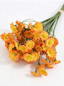 6/12束黃色與白色人造雛菊花束，Ins風洋甘菊與雛菊仿真花束，家居裝飾攝影，適用於餐桌、客廳、情人節、婚禮裝飾、生日禮物、畢業禮物 - 彩色 - 查看 18