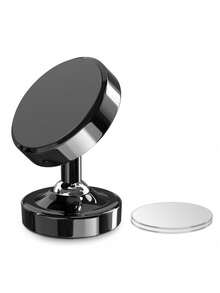 1pc 360° Rotatable Magnetic Car Phone Holder Universal Metal Magnetic Practical Car Phone Navigation Mount - Multicolor - View 11
