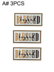 1 Set Of 3/9pcs Multicolored English Letter Series Embroidery Patch Cute Fashion Polyester Badge Applique DIY Clothing Iron On Patches Sew Accessory Cloth Stickers Suitable For Backpacks, Jeans, Jackets, T-Shirts, Hats, Dresses, Etc - Mash Up - View 18