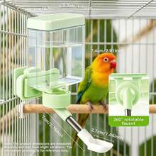 New Automatic Water Dispenser For Parrots, Bird Cage Accessory Drinking Supplies - Multicolor - View 4