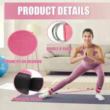 Ankle Resistance Band Set (Includes Ankle Straps) - Unisex Leg And Hip Training Equipment, High-Intensity Resistance Bands For Home Fitness, Suitable For Hip Shaping, Yoga, Strength Training And Pilates - A - View 7