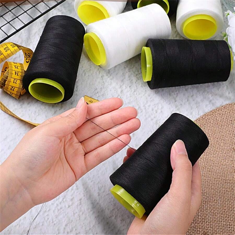 1/2pcs-Sewing Machine Thread Lock Stitch Line, Serger Thread Cones, All Purpose Polyester Thread Assorted Colors, Overlock Sewing Thread Spools For Sewing Machine Quilting Overlock Piecing And Drapery Machine - One Size Fits All - View 1