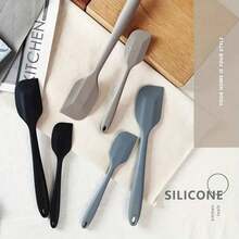 Haus Hana 2pcs 2-In-1 Mini Silicone Spatula Scrapers For Baking, Stirring & Jam - Multicolor - View 4
