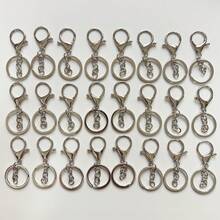 10PCS/40PCS Metal Lobster Clasp, 4-Section Chain/8-Figure Chain Wholesale Keychain Pendant Can Be Used As Key Ring, Pendant, Handbag Decoration, DIY Keychain, Car Accessory, Bag Charm, School Letter Decoration, Cute Gothic Y2K Style. - Gold + Silver - View 5