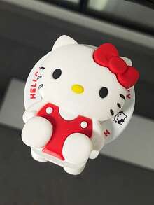 SANRIO 3D 矽膠 Hello Kitty 可愛女孩風磁吸手機支架，可折疊伸縮背貼式支撐架，桌面手機支架，強磁手機殼配件，時尚女性款 - 彩色 - 查看 6