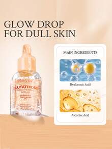 Beauty Host 1pc Glutathione Brightening Serum, Niacinamide + Vitamin C Facial Serum, Radiance & Glow Care For Dull Skin, Even Skin Tone, 30ml - Glutathione - View 3