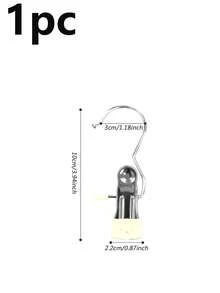 1pc Metal Sock Hanger With 20 Clips, Hanging Drying Rack, Clothes And Socks Rack, Laundry Drip Rack With 20 Clips, Home Non-Marking Sock Clips, Underwear Clips, Suitable For Socks, Underwear, Towels, Scarves Storage, Balcony Bathroom Drying, Closet Entrance Storage, Space-Saving Clothes Rack And Storage, Clothes Clips - Multicolor - View 10