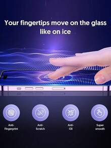 2pcs 14 Pro/14 Pro Max Privacy Anti-Peeping Tempered Glass Screen Protector, Full Screen Anti-Peeping, Shockproof Scratch-Resistant 9H Tempered Glass, Professional Privacy Technology, Easy Installation, Compatible With IPhone18Promax/18Pro/18/17 Pro Max/17 Pro/17 Air/17/16/15/14/13/12/11, Phone Accessories, Suitable For Phone Cases, Essential For Daily Privacy Protection - Black - View 7