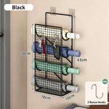 Wall-Mounted Hair Tool Storage Basket, No-Drill Bathroom Organizer Rack For Hair Dryer And Curling Iron - Multicolor - View 11
