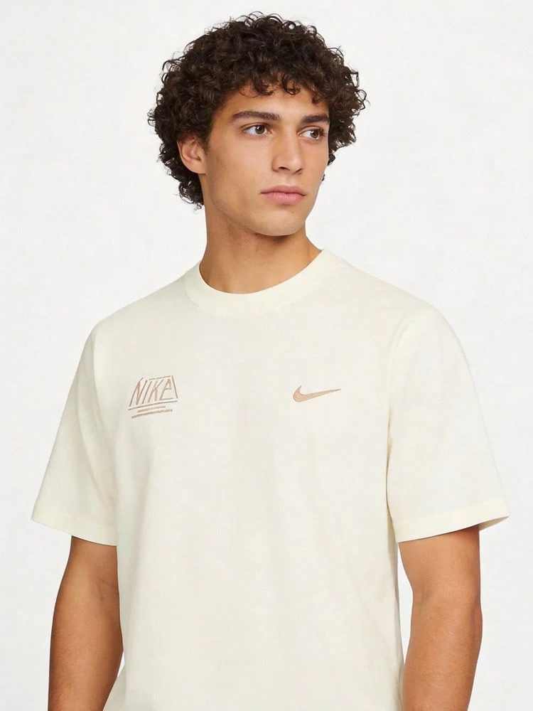 Nike Adidas Originals Comfortable, Breathable, Casual, Versatile Crew Neck Pullover Short Sleeve T-Shirt For Men - Off White - View 1
