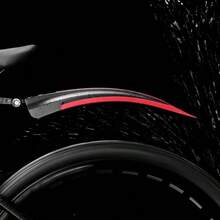 1 Set Mountain Bike Mudguards - Wide Waterproof Design, Adjustable Road & Mountain Bike Cycling Tire Front & Rear Mud Guard Set, Bicycle Accessories, Outdoor Cycling - Multicolor - View 2