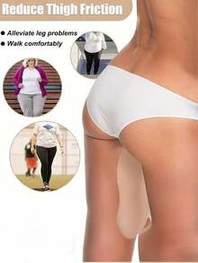 2pcs Invisible Anti-Chafing Patches, Designed For Thighs, Women's Disposable Anti-Scratch Patches, Anti-Slip - A - View 3