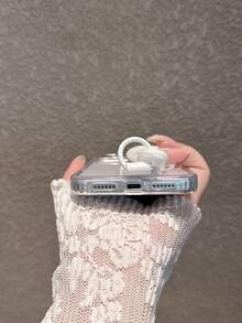 壓克力硬殼透明手機殼附腕帶，適用於 iPhone 17 Pro Max/17 Pro/17/16 Pro Max/16/16 Pro/16 Plus/11/15/15 Pro/15 Pro Max/13/14 Pro Max/13 Pro/13 Pro Max/14 Pro/14 Pro Max，不泛黃保護殼，壓克力材質 - 透明+手繩 - 查看 8