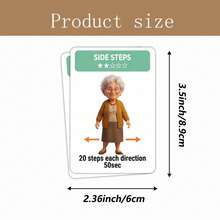 18pcs Standing Full Body Exercise Cards For Seniors, Clear Illustrations And Instructions, Durable Paper Material, Suitable For Home Fitness And Exercise Reference For Elderly - Multicolor - View 5