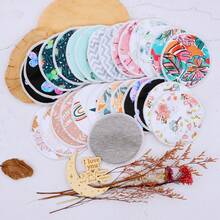 Random Prints Cloth Nursing Pads Reusable Breast Pads Breastfeeding Nipple Pads,More Prints Will Be Set Maybe Not Shown In Pictures - Multicolor - View 6