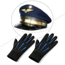 2件組女款海軍帽，深藍色水手帽，刺繡星星徽章，適合萬聖節、Cosplay與節慶穿搭 - 彩色 - 查看 6