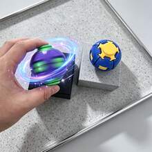 Smooth Rotating Press Ball, Colorful Mini Pocket Finger Toy, Portable Stress & Anxiety Relief Fidget Toy, Novelty Daily Relax Gift - Multicolor - View 6