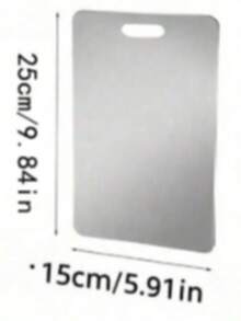 Pure Stainless Steel Cutting Board With Hanging Hole Handle, Rust-Proof Easy To Clean Scratch-Resistant Metal Chopping Board, Multi-Function Kitchen Tool For Meat, Fruit, Vegetable, Bread, Baking, Home Cooking And Meal Prep - Multicolor - View 14