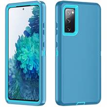 军用级三合一防震手机壳，重型防摔防滑多层防护防水防刮耐用全包式手机壳，通用实用手机配件，春节礼物 - 湖藍 - 查看 53