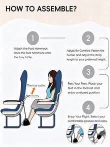 Adjustable Hanging Foot Hammock For Office | Back To School & Dorm Life Essential | Ergonomic Design To Relieve Back And Leg Pressure From Prolonged Sitting | Portable Under-Desk Footrest, Comfortable For Studying, Working, Napping, Lunch Breaks And Travel | Practical Accessory To Improve Posture And Relax Mind And Body - Multicolor - View 7