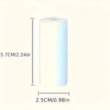 20 捲 57x25mm 白色熱感紙捲,無黏性空白補充紙,適用於迷你口袋印表機,清晰列印學習筆記、備忘錄清單、收據、DIY 手作,相容 PeriPage、PAPERANG、Poooli、即拍即得相機 - 查看 7