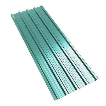 Ultra-Durable Dark Green Corrugated Steel Roof Panels For Garden Sheds & Mobile Homes – 12-Piece Set, 0.23 Mm Thickness, Lightweight & Easy To Install | Includes 50 Rust-Resistant Screws | Removable & Reusable Design | Ideal For Temporary Structures,