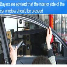 2pcs Car Side Window Sunshade, Anti-UV Static Adsorption Film Sticker Automatic Sunshade, Reusable UV Blocking Heat Insulation Privacy Protection Car Film, Suitable For Most Vehicles Car Interior Side Window Sunshade Static Adsorption Sunshade Car Blackout Board Anti-UV Sunshade Sticker 2pcs - Multiple Styles - View 6